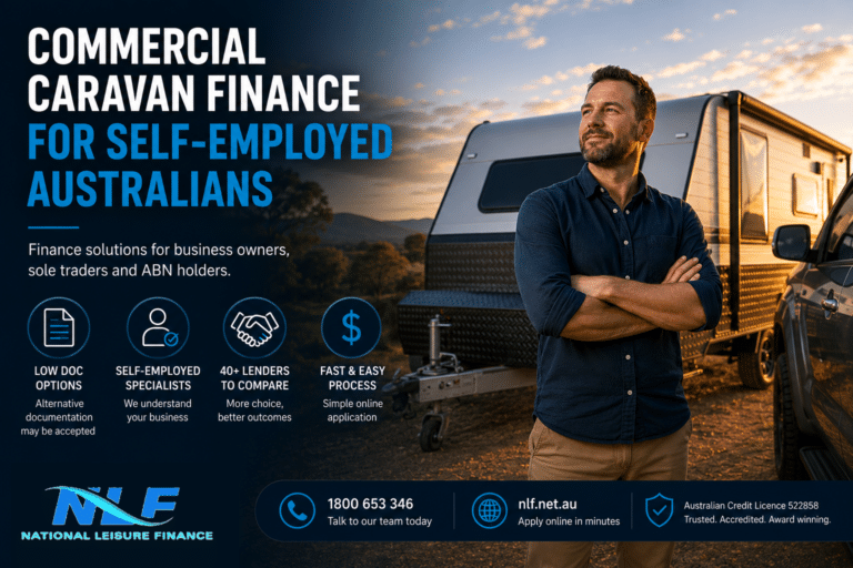 Commercial caravan finance for self-employed Australians